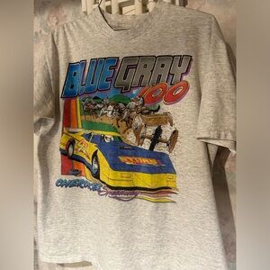 Vintage 1997 Blue Gray 100 T-Shirt. Size XL
